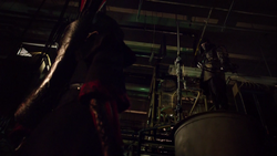 Malcolm Merlyn confronts Nyssa and Oliver