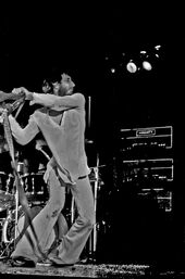 Townshend smashing guitar