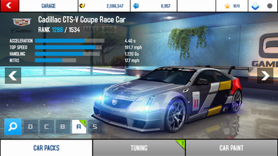 A8A Cadillac CTS-V Coupe Race Car stock