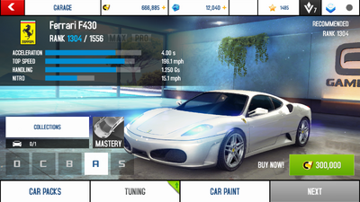 Ferrari F430 stock + price