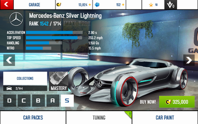 Silver Lightning stats (S)