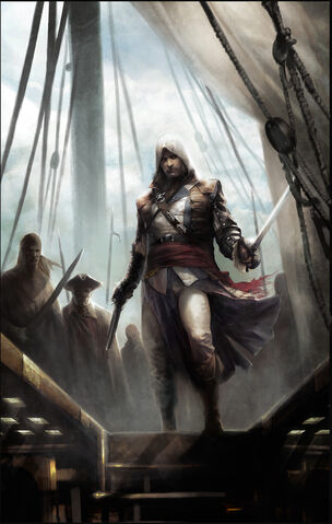 File:Edward Kenway on Ship - Concept Art.jpg