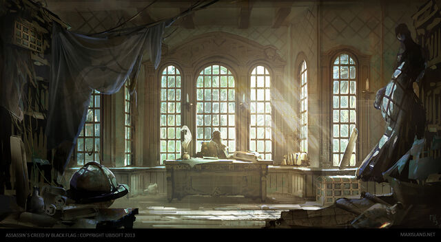 File:AC4BF Inagua Hideout Office - Concept Art.jpg