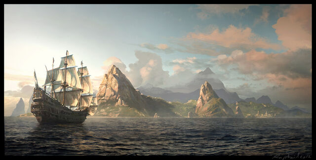 File:ACIV - Black Flag - Arrival in St Lucia by Raphael-Lacoste.jpg