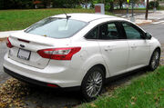 2012 Ford Focus SEL sedan -- 10-12-2011 rear