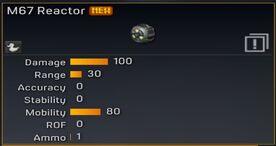 M67 Reactor stats