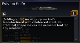 Folding Knife description