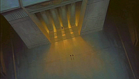 Egyptian palace courtyard