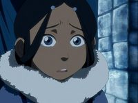 Young Katara worried