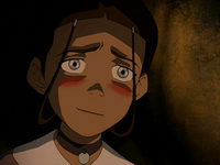Katara blushes