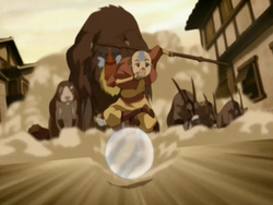 Aang guiding zoo animals.png