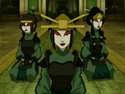 Azula, Mai y Ty Lee disfrazadas