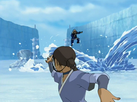 Katara en un duelo contra Pakku.png