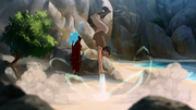 Bumi discovers airbending.png
