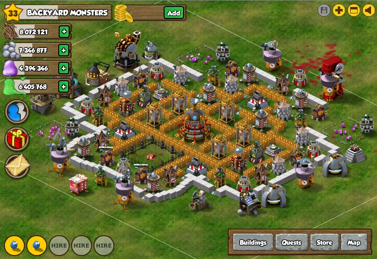 Image - BYM Yard 26-6-11.jpg | Backyard Monsters Wiki ...