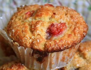 Sour cherry muffin