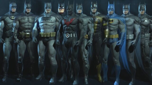 File:Arkham series-Batsuits-collection.jpg