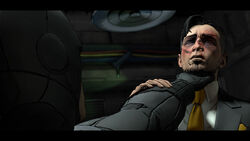 Batman defeats Penguin (Telltale)