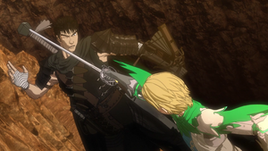Serpico fights Guts