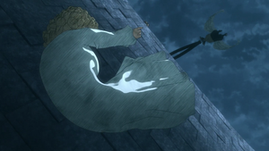 Nina falls from the Tower