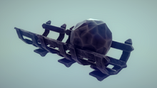 Boulder in pipe