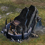 Troll and wolf den