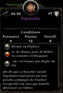 Représaille stats