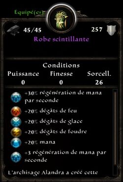 Robe Scintillante stats (fin texte robe pour ses eleves preferes)