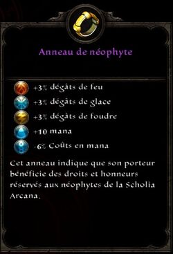 Anneau du néophyte