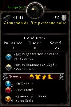 Capuchon Empyréenne