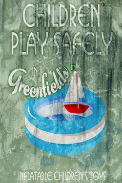 Greenfields inflatable ad