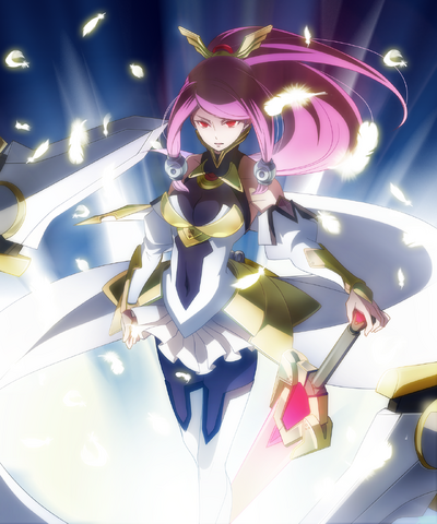 File:Tsubaki Yayoi (Chronophantasma, Arcade Mode Illustration, 3, Type B).png