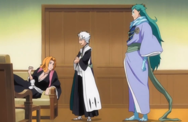 File:262Rangiku, Hitsugaya, and Hyorinmaru discuss.png