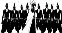 Senjumaru y los soldados