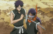 Hisagi menahan Tosen.png