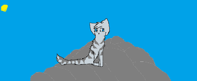File:Silver-cat-sitting-on-rocks-for-goldenfeather.png