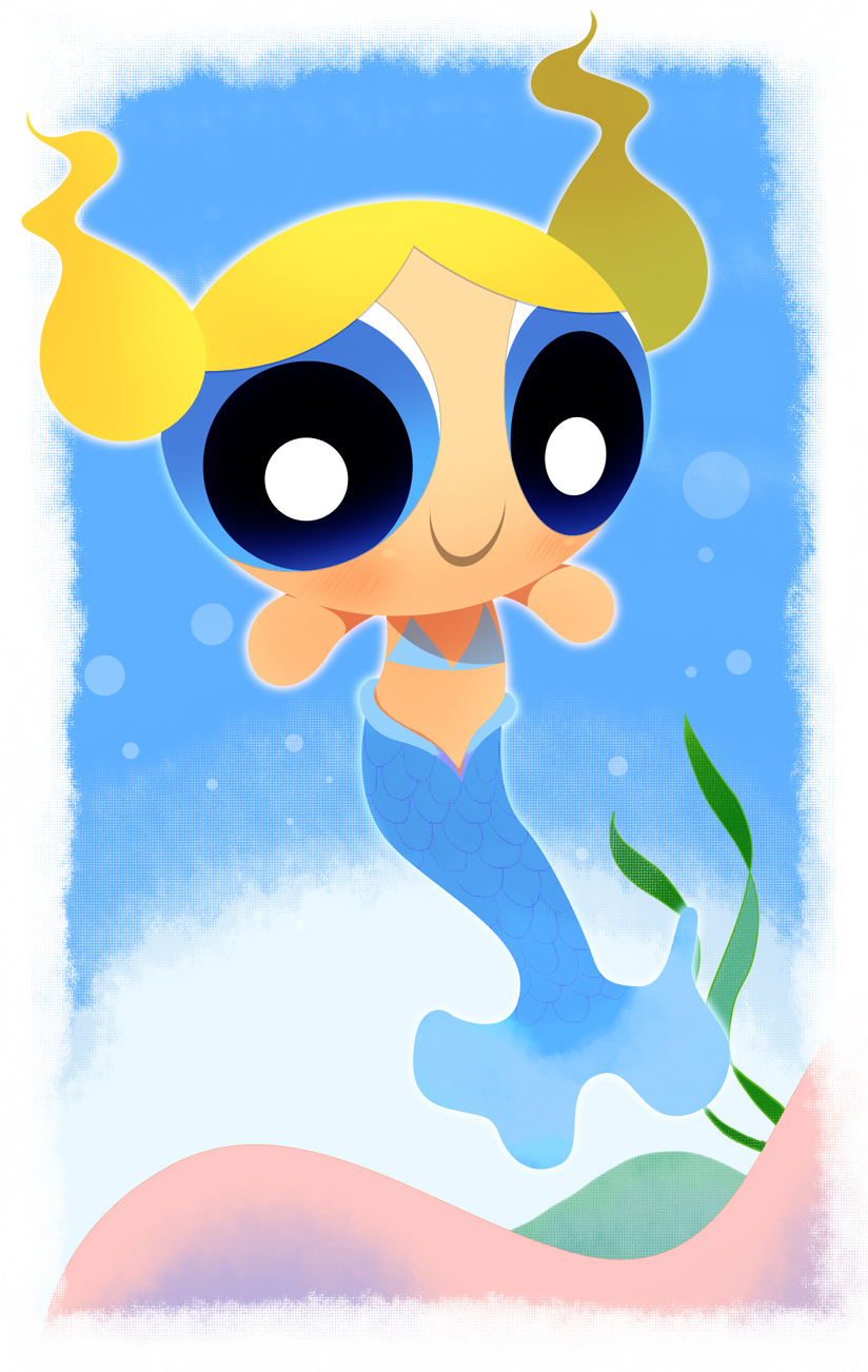 Image Mermaid Bubbles.jpg The Powerpuff Girls Action Time Wiki