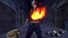 Shoto protects everyone from Stain