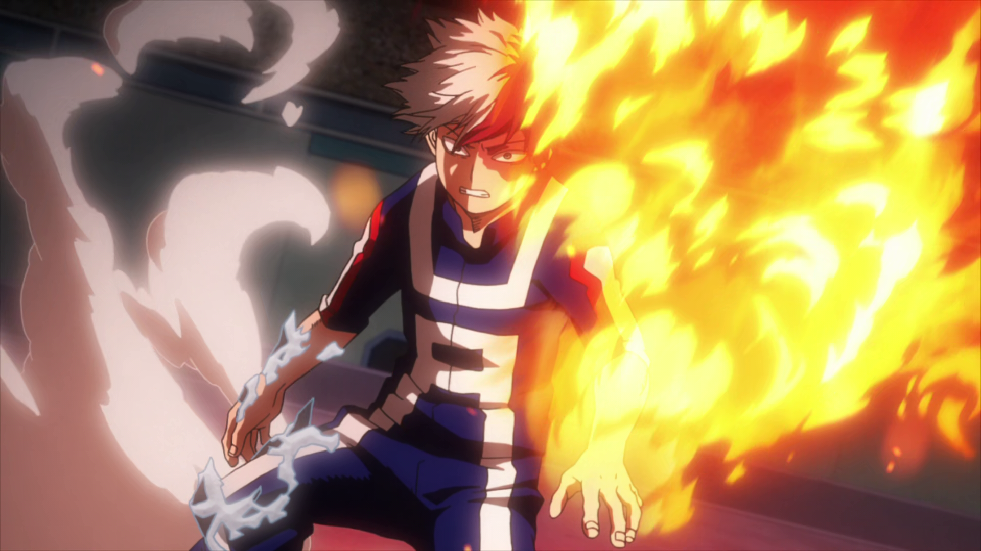 Image Shoto releases his fire.png Boku no Hero Academia Wiki
