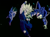 Gohan parteix Cèl·lula Jr