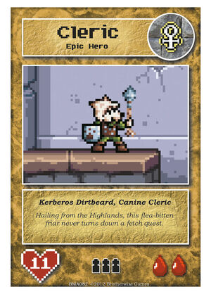 BMA082 Kerberos Dirtbeard, Canine Cleric