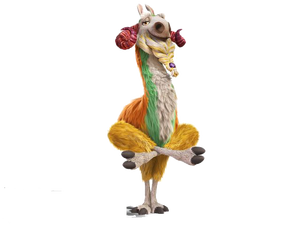 Shangri Llama pose