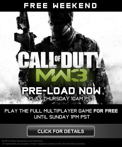 File:Free weekend MW3.png