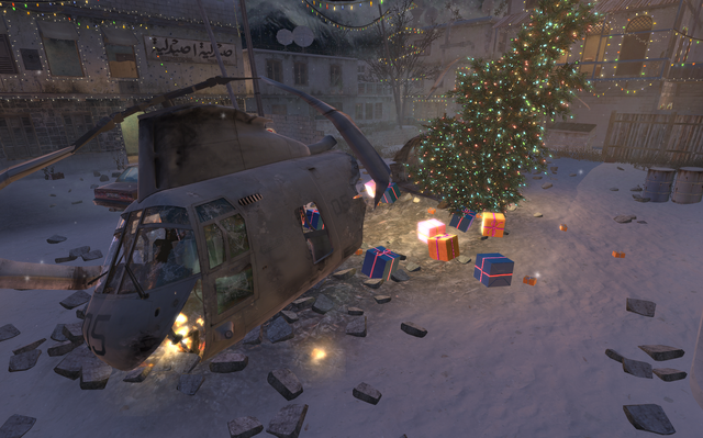 File:Crashed Helicopter Winter Crash CoD4.png