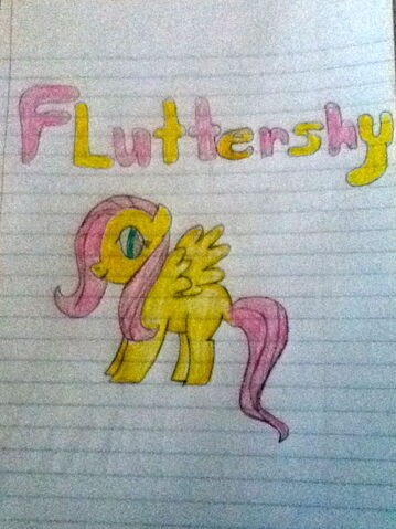 File:Fluttershy Drawing.jpg
