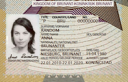 Passport data page
