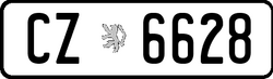 1980s license plate
