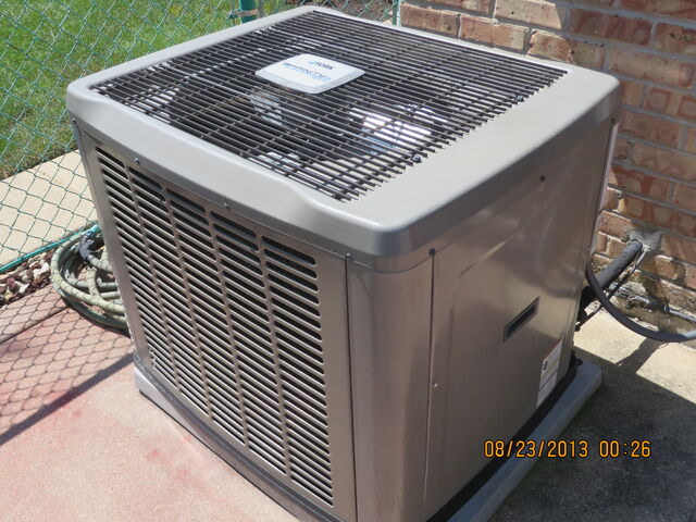 File:Condenser unit for central air conditioning.jpg