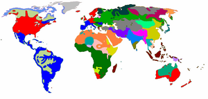 Mapa mundial idiomes