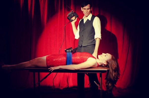 sawing half Bondage woman in sawing half Bondage woman in